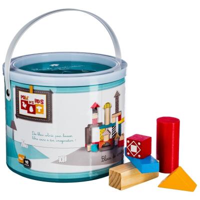 Aucune Baril De Jouets En Bois - 40 Pièces - Jouets Pour Enfants