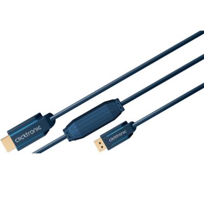 Clicktronic 70722 câble 5 m bleu