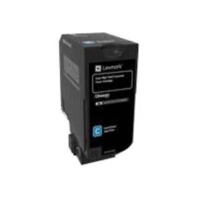 Lexmark - hoog rendement - cyaan - origineel - tonercartridge - LCCP, LRP, Lexmark Corporate