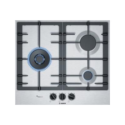 Bosch Serie 6 PCC6A5B90 table de cuisson au gaz - 60 cm - inox - inox
