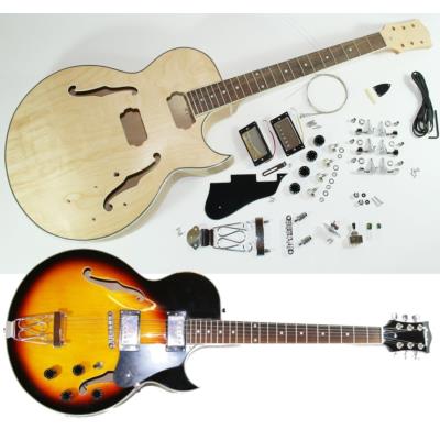 Guitare Electrique Jazz Blues Demi Caisse A Finir Soi Meme Montage Peinture Guitare Electrique Top Prix Fnac