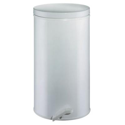 WESCO 128 531-01 POUBELLE À PÉDALE GASTRO 25 L AVEC CONTENANT GALVANISÉ (BLANC)