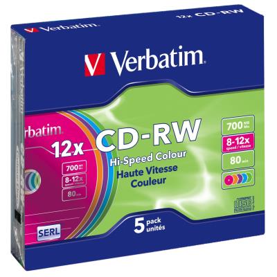 Verbatim datalifeplus hi-speed - cd-rw x 5 - 700 mo