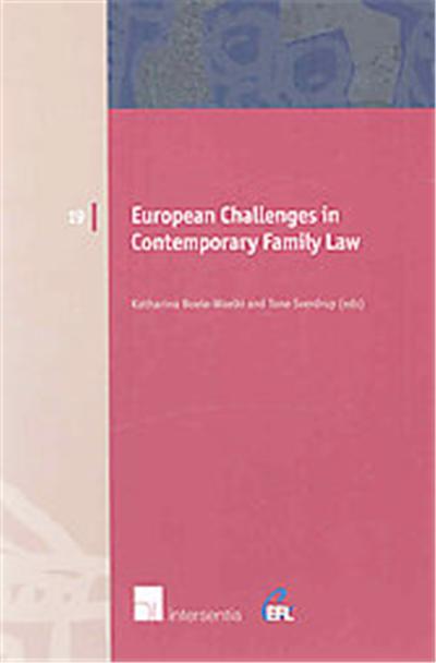 European Challenges in Contemporary Family Law, European Family Law Series