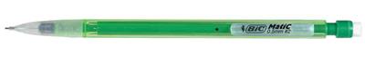 Bic - Portemine Matic Schimmers, diamètre mine: 0,5 mm / HB corps: vert / transparent, en plastique, avec clip, avec gomme, non rechargeable, 3 mines incluses ass