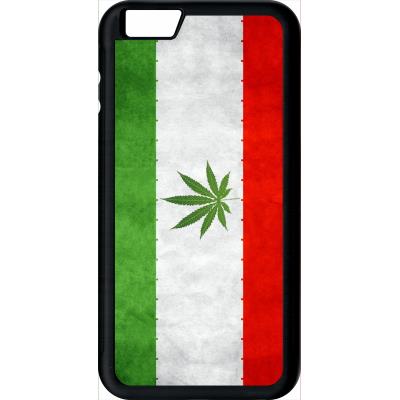 Coque My-Kase pour iPhone 6s+ - drapeau iran weeds - Plastique Noir