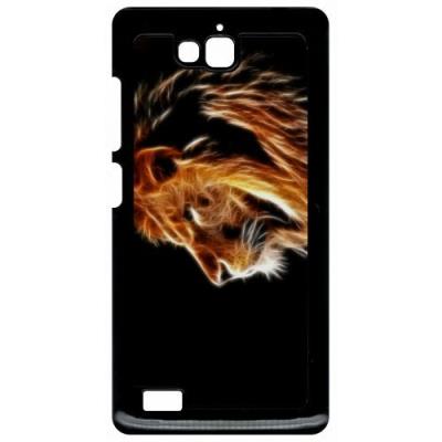Coque huawei honor 3c et 3c 4g tete de lion aerographe