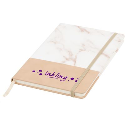 Bullet Carnet de notes A5 en marbre bicolore (Taille unique) (Gris) - UTPF2180