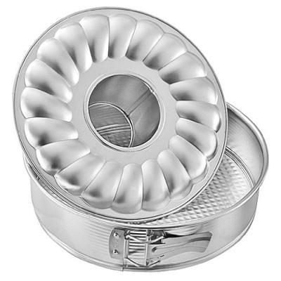 zenker 6809 moule avec un fond plat et un fond à baba au rhum fer blanc 28 cm