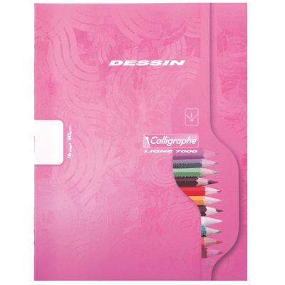 Calligraphe Un Cahier de Dessin une Marque de Clairefontaine 17x22 cm 16 Pages Quadrillées 1010 Papier 90 g Couverture Carte Recyclée Vernie Couleur Aléatoire