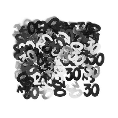 Confettis de table 30 ans noirs (14gr)
