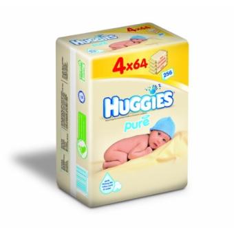 2395400 Huggies Lingettes PURE 3+1-4x64 Lingettes