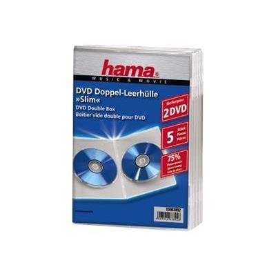 Hama DVD-ROM Double Jewel Case Slim - dunne jewel case voor opslag DVD's