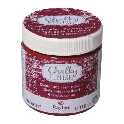 Peinture craie (Chalky Finish) - rouge classique - 118 ml - Rayher