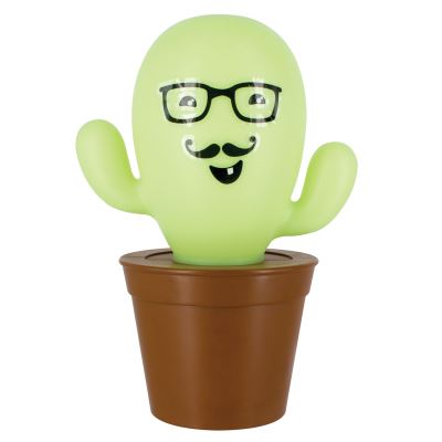 Cactus Fantaisie Lampe avec 43 Réutilisable Emoji Stickers - Super Cool LED