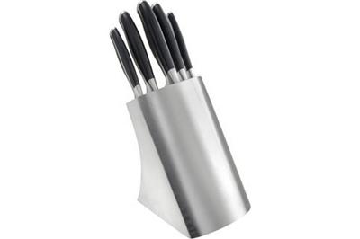 Bloc JUPITER Glasgow inox + 5 couteaux
