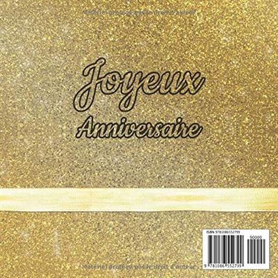 Joyeux Anniversaire 3 ans: Livre d'or, Bleu, 100 pages, Format carré 21,59  x 21,59 cm (French Edition)