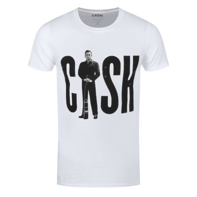 Johnny Cash T-Shirt Standing Homme BlancM
