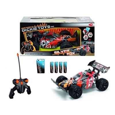 Dickie jouet de 201119479 - offroader rc silver fox ready to run, orange gris