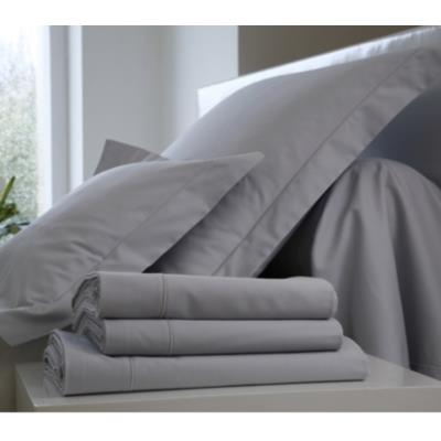Taie d'oreiller Satin BLANC DES VOSGES 65 x 65 cm Métal