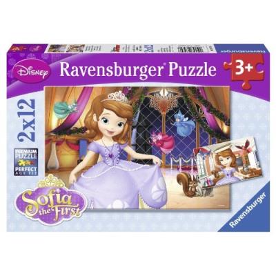 Ravensburger - 07570 - puzzle enfant classique - princesse sofia - 2 x 12 pièces