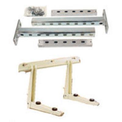 Support mural réglable - Etagère pliante peinte avec traverse 160 kg - Lg 550 mm
