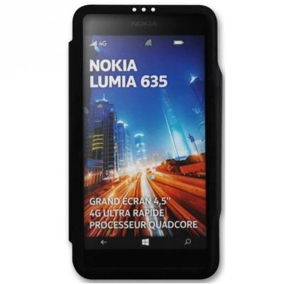 Folio case full view pour nokia 630 et 635 noir my way