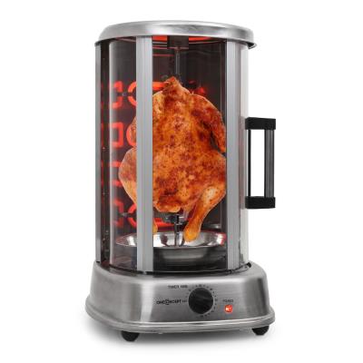 Oneconcept Kebab Master Pro Grill Vertical Tourne Broche 1500w Acier