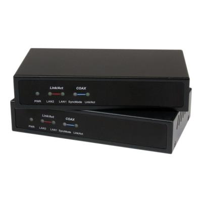 StarTech.com Gigabit Ethernet via Coaxiaal Onbeheerd Netwerk Verlengingsysteem - 2,4km - short-haul modem - Gigabit Ethernet