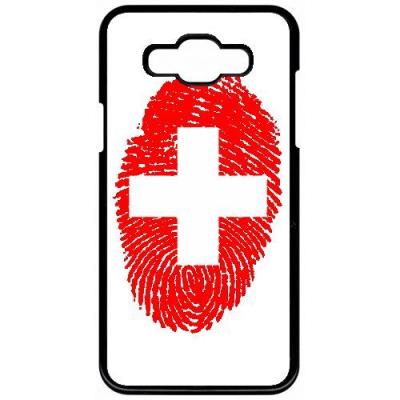 Coque samsung galaxy grand 3 empreinte digitale drapeau suisse switzerland
