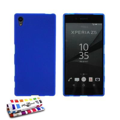 Coque Souple Ultra-Slim Le Glossy Hybrid Bleu pour SONY XPERIA Z5