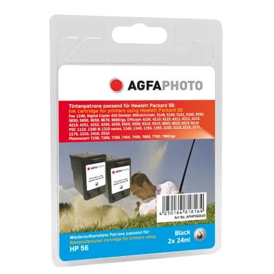 Agfaphoto aphp56bduo cartouche dencre noir