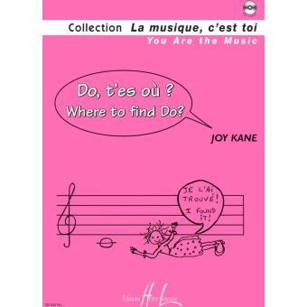 Méthodes et pédagogie LEMOINE KANE JOY - DO, T'ES OU ? - WHERE TO FIND DO ? + CD  Formation musicale - solfège - 1