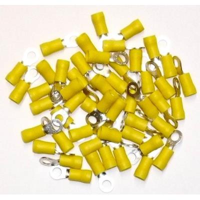 Cosses Electriques A Oeil De 5 Jaunes Sachet De 50 Cosses
