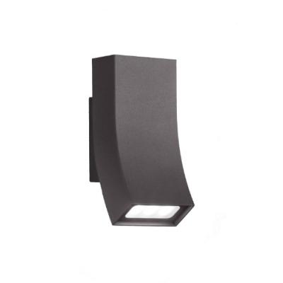 TRIO LEUCHTEN 229760242 APPLIQUE MURALE EXTÉRIEURE LED EN FONTE D'ALUMINIUM AVEC 2 AMPOULES 6 W ANTHRACITE 17 X 8 CM