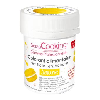 Colorant alimentaire de surface en poudre doré - 5 g - ScrapCooking - Achat  & prix