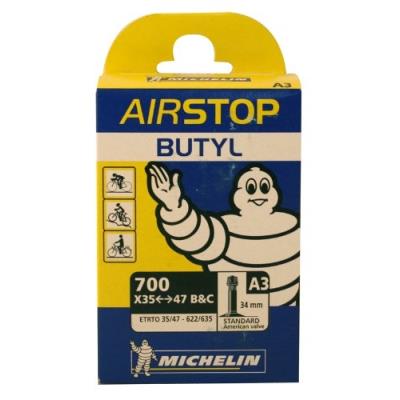 Michelin chambre à air valve sclaverand 28 35-47 mm noir