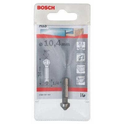 Bosch 2608597502 Fraise Conique à Lamer Hss Queue Six Pans Ø 10,4 Mm