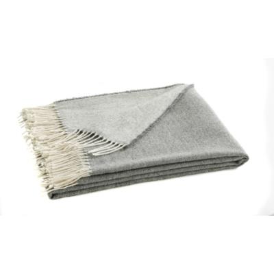 Plaid alpaga Pérou BLANC DES VOSGES 130 x 170 cm Gris