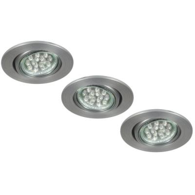 LOT DE 3 SPOTS ENCASTRABLES LED MAUREEN ALUMINIUM RANEX XQ0804