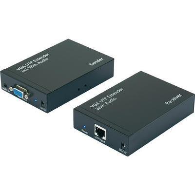 Répéteur (extension) [ connecteur vga femelle, jack femelle 3.5 mm, rj45 femelle - connecteur vga femelle, jack femel unbekannt