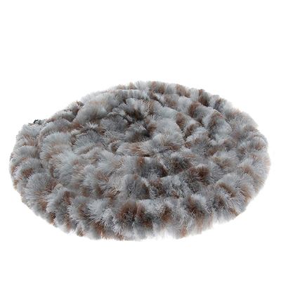 Rideaux de porte Chenilles tricolores Marron/Blanc/Gris