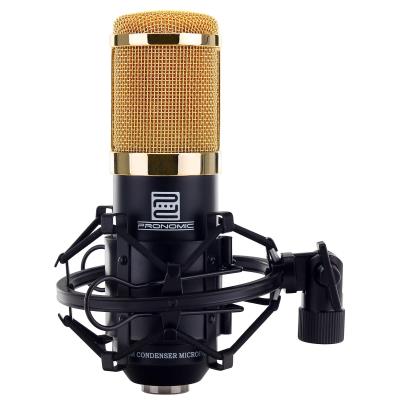 Pronomic CM-100BG Micro à Grosse Membrane de Studio incl. suspension & Protection Anti-Vent, noir