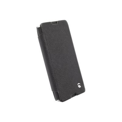 Krusell Malmö FlipCase Stand mfX - Flip cover voor mobiele telefoon - imitatieleer - zwart - voor Sony XPERIA E3