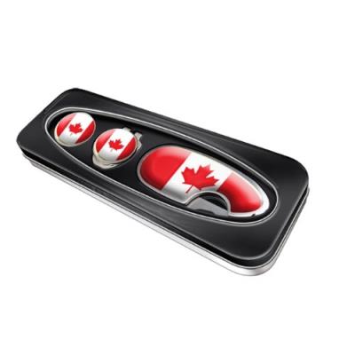 Asbri golf pitchmaster relève-pitch et clip capuchon dans un coffret cadeau en métal canada