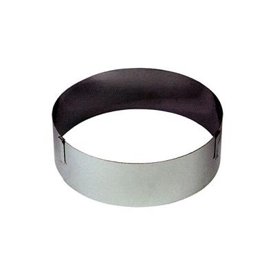 Cercle à pâtisserie réglable - Inox - 18 à 30 cm