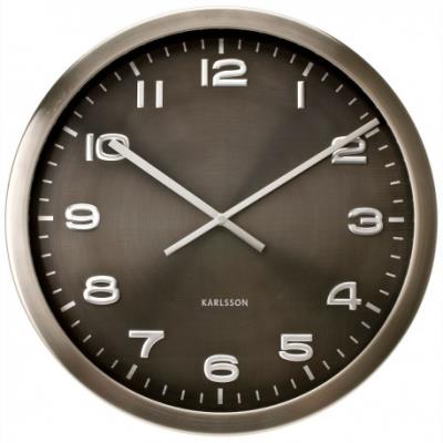 Horloge karlsson maxie mé:tal poli alu 50 cm