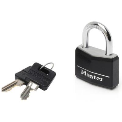 Master lock 2 cadenas en aluminium appli extérieure noir 40 mm