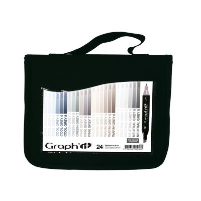 Set 24 Marqueurs à alcool Graph'it - Mix Greys - Graph it
