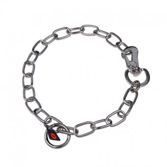 Herm sprenger - collier ajustable, poils longs, acier inoxydable - 60 cm - 1